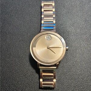 Movado BOLD- Rose Gold Diamond Center